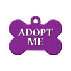 Adopt Me Purple Striped Design Bone Pet ID Tag