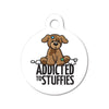 Addicted to Stuffies Circle Pet ID Tag