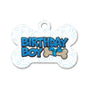 Birthday Boy Bone Pet ID Tag