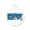 Birthday Boy Circle Pet ID Tag