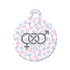 Bisexual Symbol Circle Pet ID Tag
