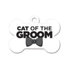 Cat of the Groom Bone Pet ID Tag