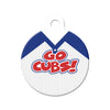 Go Cubs! Baseball Tee Circle Pet ID Tag