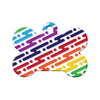 Digital Rainbow Pattern Bone Pet ID Tag