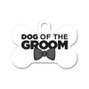 Dog of the Groom Bone Pet ID Tag