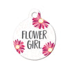 Flower Girl Circle Pet ID Tag