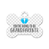 You're Going to be Grandparents (Boy) Bone Pet ID Tag