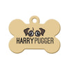 Harry Pugger Bone Pet ID Tag