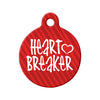 Heart Breaker Circle Pet ID Tag