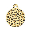 Leopard Pattern Circle Pet ID Tag