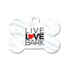Live Love Bark Bone Pet ID Tag