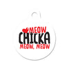 Meow, Chicka, Meow, Meow Bone Pet ID Tag