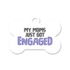 Engagement Announcement (Moms) Bone Pet ID Tag