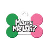 Marry Me Luh? Bone Pet ID Tag