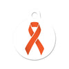 Orange Awareness Ribbon for Cancers, ADHD & More Circle Pet ID Tag