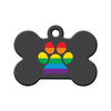 LGBT+ Rainbow Paw Pride Bone Pet ID Tag