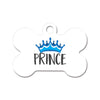 Prince with Crown Bone Pet ID Tag