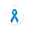 Colon & Prostate Cancer Awareness Ribbon Circle Pet ID Tag
