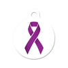 Purple Awareness For Abuse, Epilepsy and More Circle Pet ID Tag