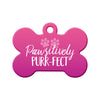 Pawsitively Purr-fect (Pink) Bone Pet ID Tag