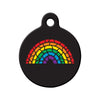 Mosaic Rainbow Circle Pet ID Tag