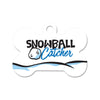 Snowball Catcher Bone Pet ID Tag