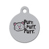 Soft Kitty - Purr, Purr, Purr Circle Pet ID Tag
