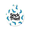 Sock Thief Circle Pet ID Tag