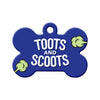 Toots and Scoots Bone Pet ID Tag
