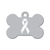 Awareness Ribbon: Bone Cancer, Gender Violence Bone Pet ID Tag
