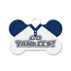 Go Yankees! Baseball Tee Bone Pet ID Tag