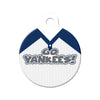 Go Yankees! Baseball Tee Circle Pet ID Tag